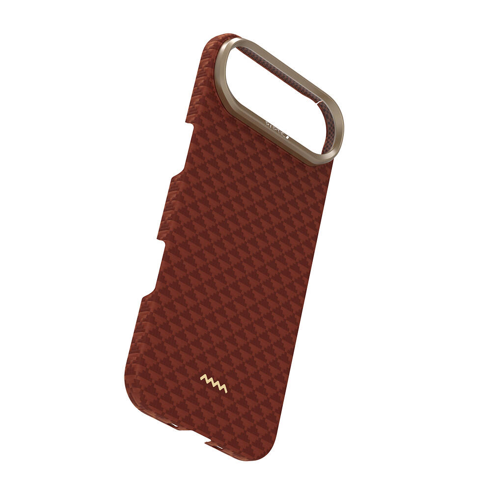 Apple iPhone 17 Air Kılıf M-safe Şarj Özellikli Raptic Aramid Skin Origin Serisi Karbon Kapak - 18