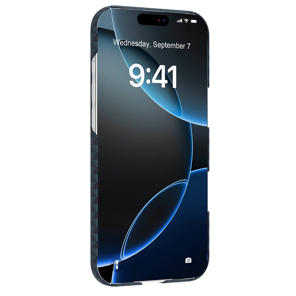Apple iPhone 17 Air Kılıf M-safe Şarj Özellikli Raptic Aramid Skin Origin Serisi Karbon Kapak - 23