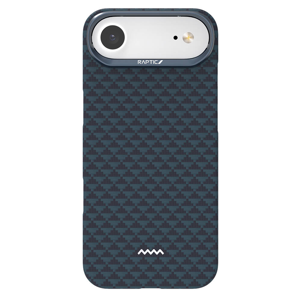Apple iPhone 17 Air Kılıf M-safe Şarj Özellikli Raptic Aramid Skin Origin Serisi Karbon Kapak - 2