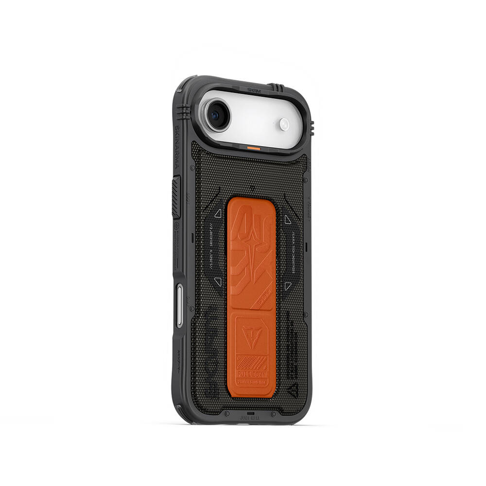 Apple iPhone 17 Air Kılıf SkinArma M-safe Şarj Özellikli Airbag Tasarımlı Standlı Phantom Kapak - 3