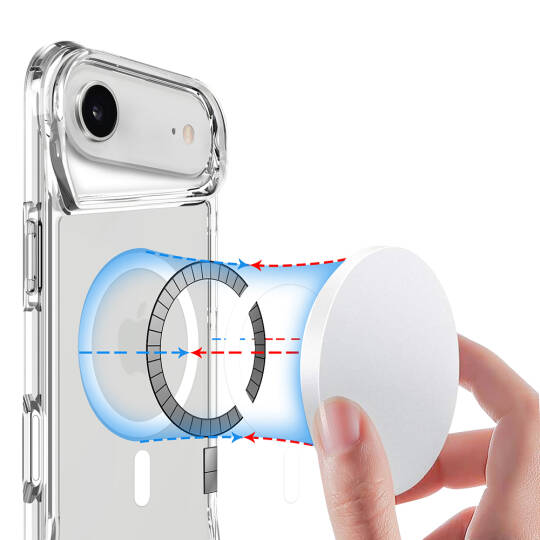 Apple iPhone 17 Air Kılıf Zore M-safe Şarj Özellikli T-Max M-safe Kapak - 9