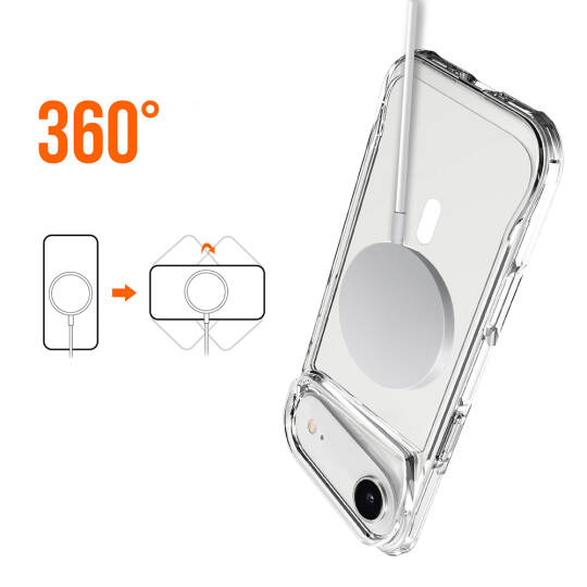 Apple iPhone 17 Air Kılıf Zore M-safe Şarj Özellikli T-Max M-safe Kapak - 10