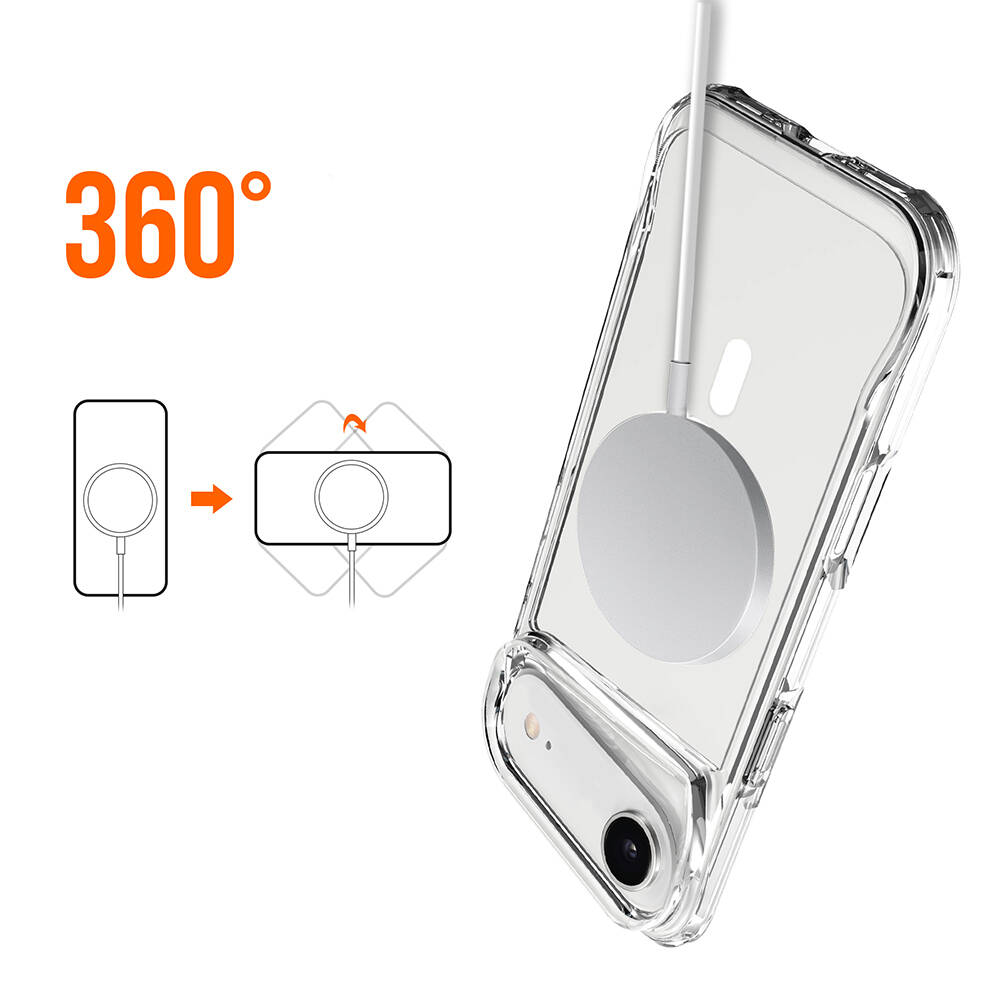 Apple iPhone 17 Air Kılıf Zore M-safe Şarj Özellikli T-Max M-safe Kapak - 10