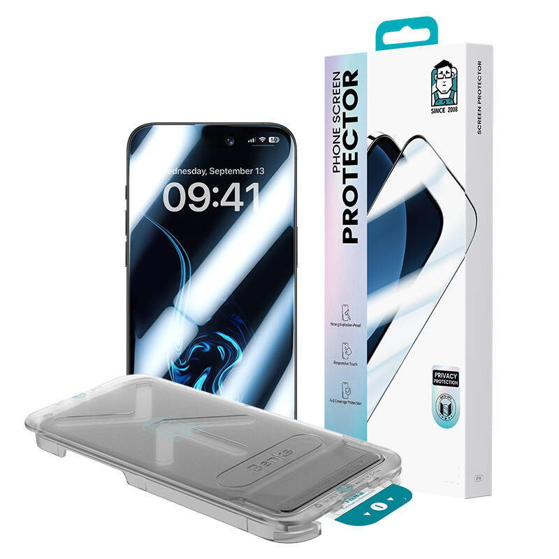 Apple iPhone 17 Benks Ultra Shield 0.3mm Privacy Ekran Koruyucu + Kolay Uygulama Aparatlı - 7