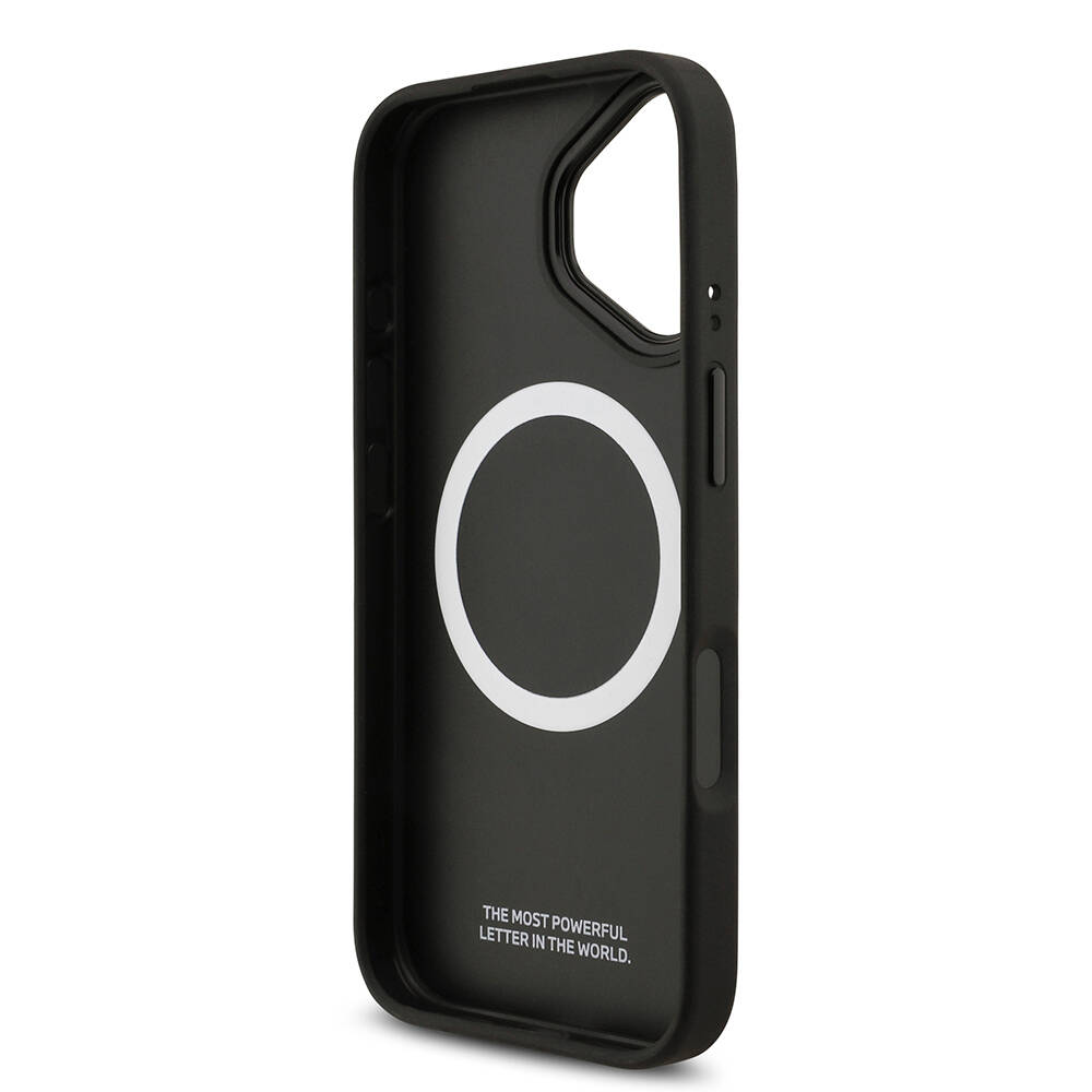 Apple iPhone 17 Kılıf BMW Orjinal Lisanslı M-safe Şarj Özellikli Karbon Fiber Metal Logolu Kapak - 8