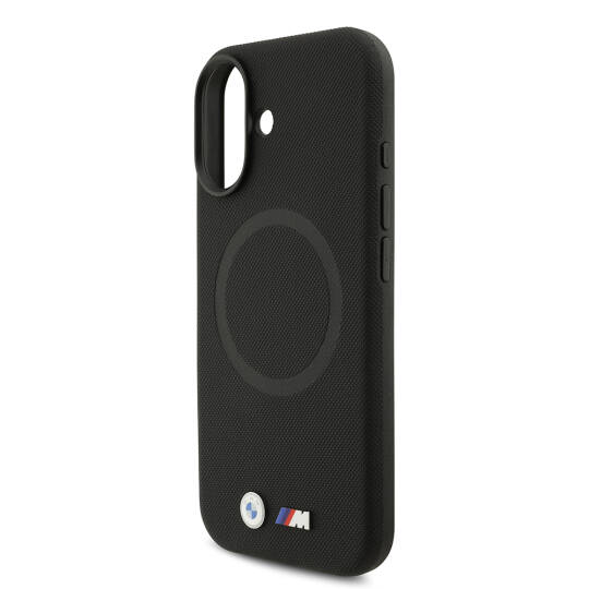 Apple iPhone 17 Kılıf BMW Orjinal Lisanslı M-safe Şarj Özellikli Metal Logolu Delikli M Dizayn Deri Kapak - 18