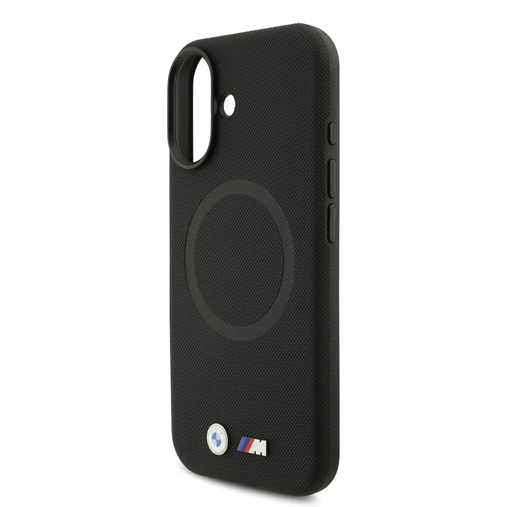 Apple iPhone 17 Kılıf BMW Orjinal Lisanslı M-safe Şarj Özellikli Metal Logolu Delikli M Dizayn Deri Kapak - 18