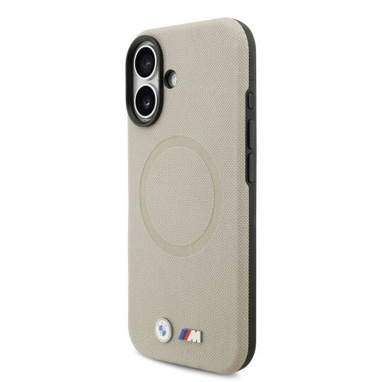 Apple iPhone 17 Kılıf BMW Orjinal Lisanslı M-safe Şarj Özellikli Metal Logolu Delikli M Dizayn Deri Kapak - 21