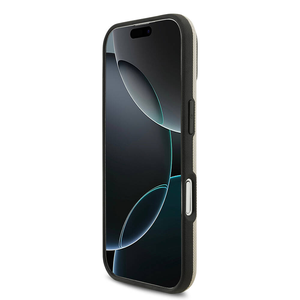 Apple iPhone 17 Kılıf BMW Orjinal Lisanslı M-safe Şarj Özellikli Metal Logolu Delikli M Dizayn Deri Kapak - 24