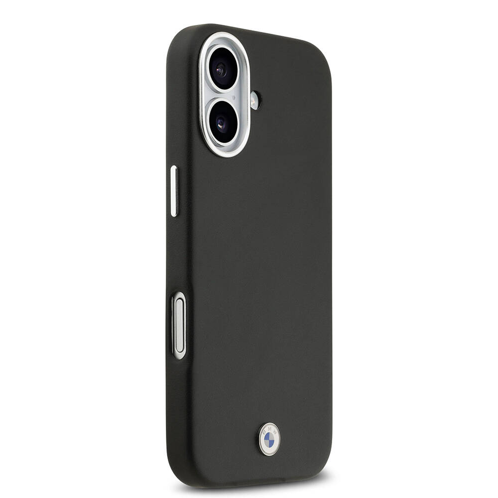 Apple iPhone 17 Kılıf BMW Orjinal Lisanslı M-safe Şarj Özellikli Metal Logolu Tam Kaplama Deri Kapak - 6