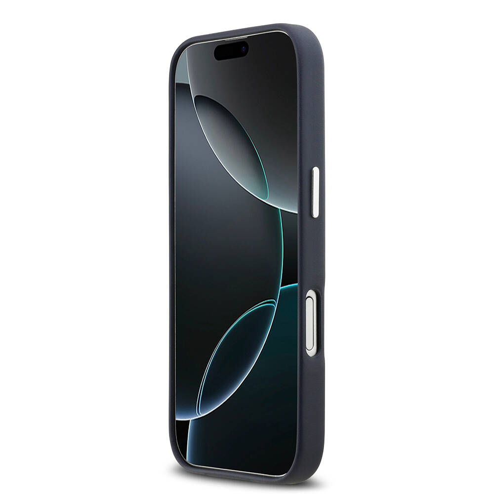 Apple iPhone 17 Kılıf BMW Orjinal Lisanslı M-safe Şarj Özellikli Metal Logolu Tam Kaplama Deri Kapak - 14