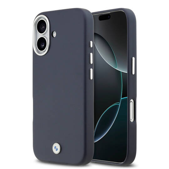 Apple iPhone 17 Kılıf BMW Orjinal Lisanslı M-safe Şarj Özellikli Metal Logolu Tam Kaplama Deri Kapak