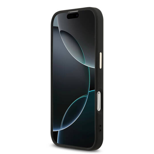 Apple iPhone 17 Kılıf Guess Orjinal Lisanslı 4G Büyük Metal Kamera Çerçeveli ve Logolu Glitter Kapak - 9