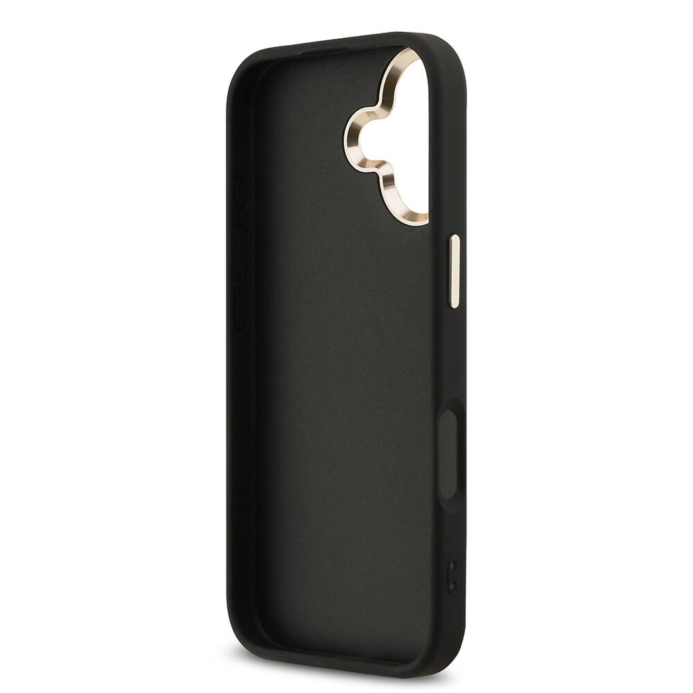 Apple iPhone 17 Kılıf Guess Orjinal Lisanslı 4G Büyük Metal Kamera Çerçeveli ve Logolu Glitter Kapak - 11