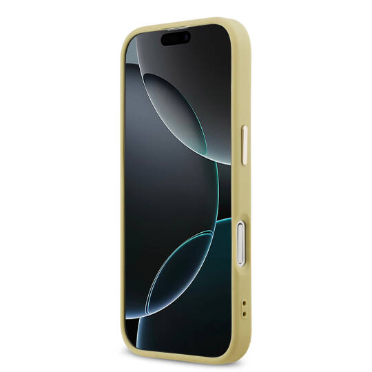 Apple iPhone 17 Kılıf Guess Orjinal Lisanslı 4G Büyük Metal Kamera Çerçeveli ve Logolu Glitter Kapak - 16