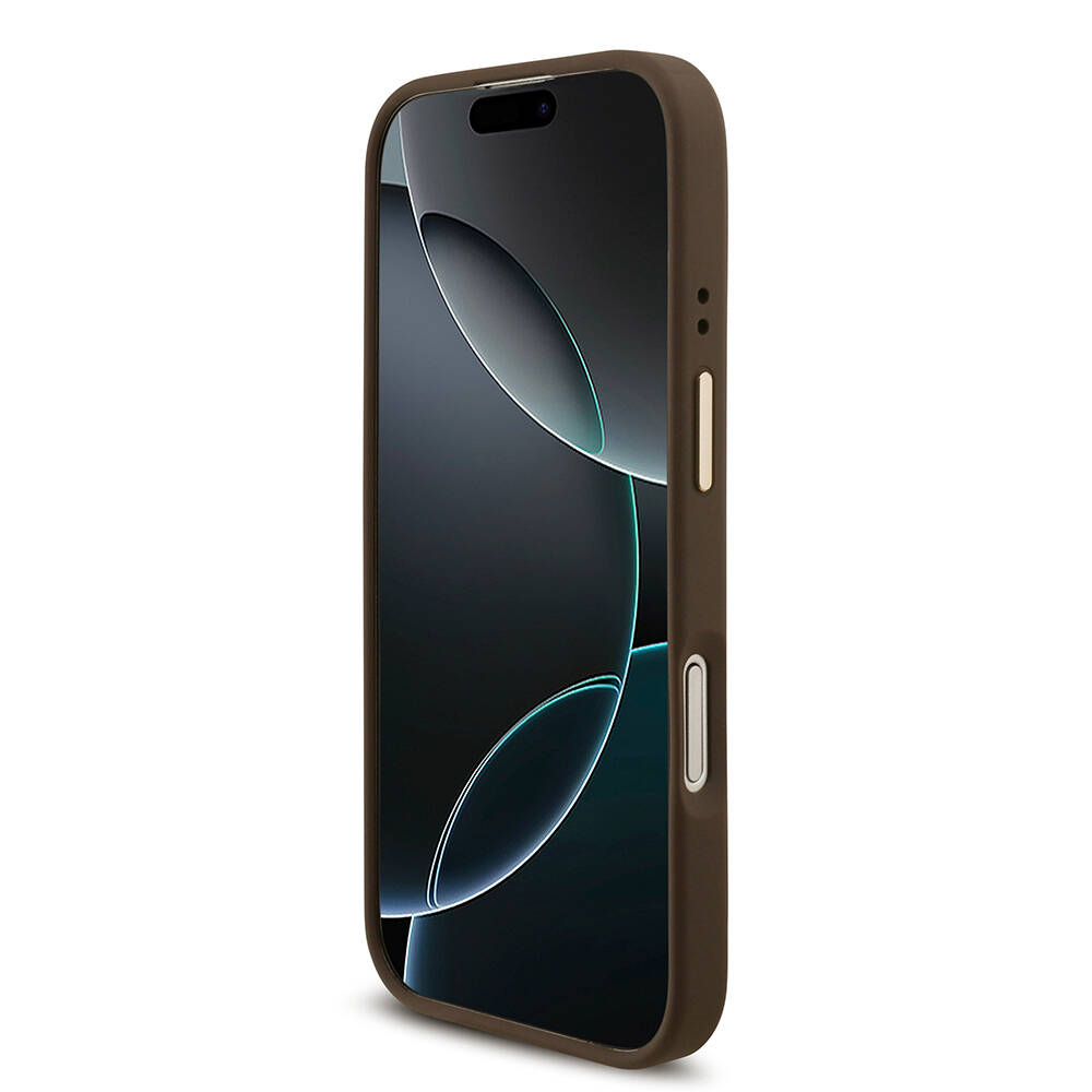 Apple iPhone 17 Kılıf Guess Orjinal Lisanslı 4G Büyük Metal Logolu Kalın Askılı Kapak - 17