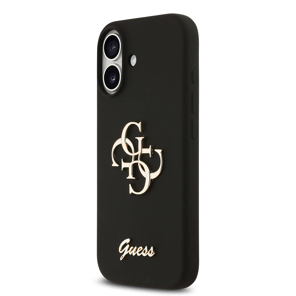 Apple iPhone 17 Kılıf Guess Orjinal Lisanslı Grained Yazı Logolu Kapak - 6
