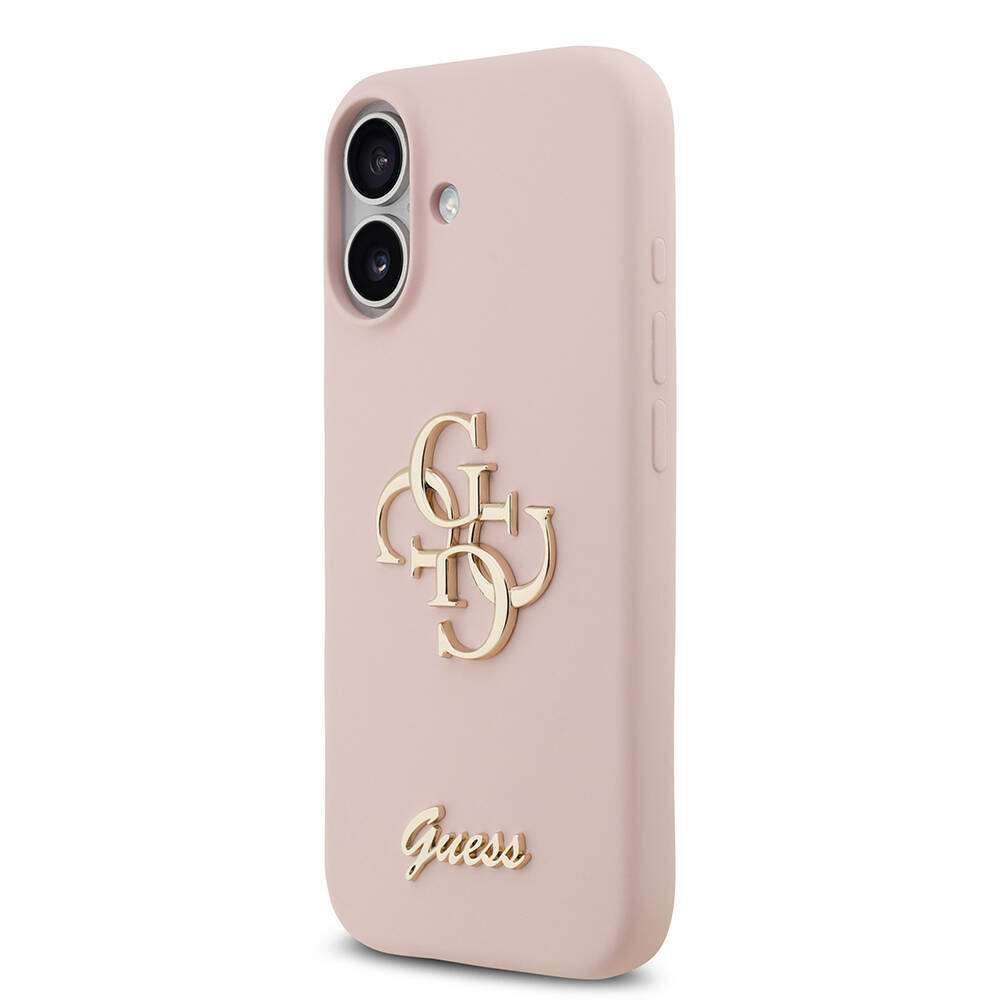 Apple iPhone 17 Kılıf Guess Orjinal Lisanslı Grained Yazı Logolu Kapak - 13