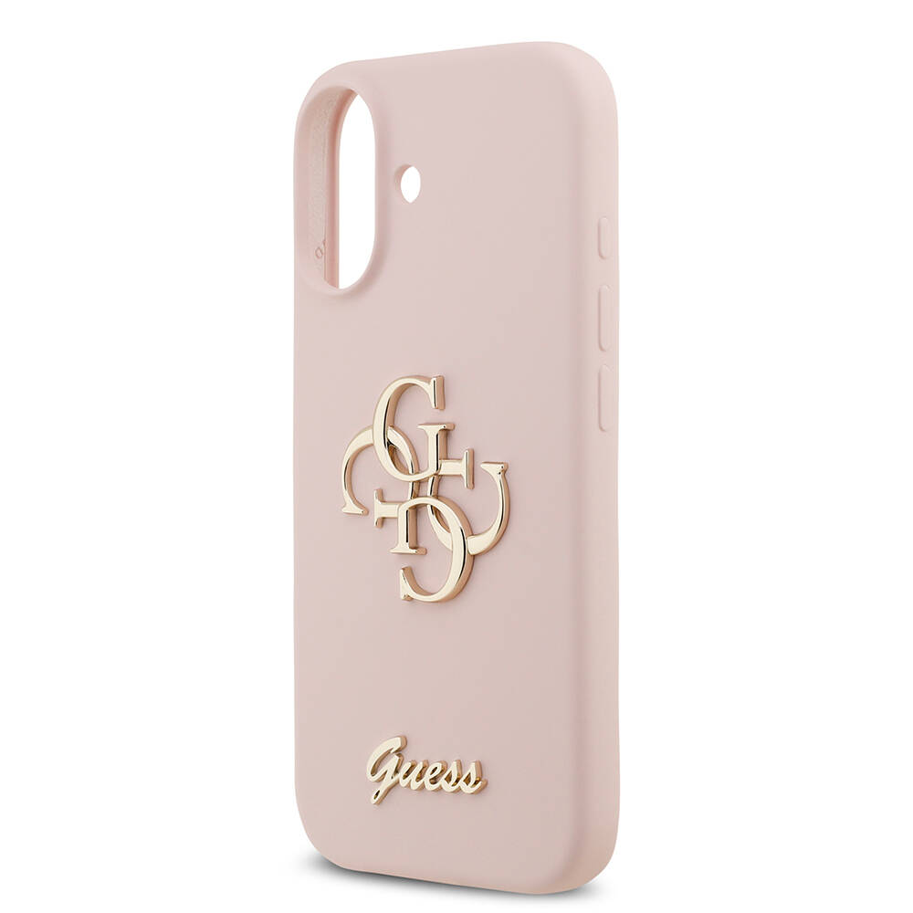 Apple iPhone 17 Kılıf Guess Orjinal Lisanslı Grained Yazı Logolu Kapak - 17