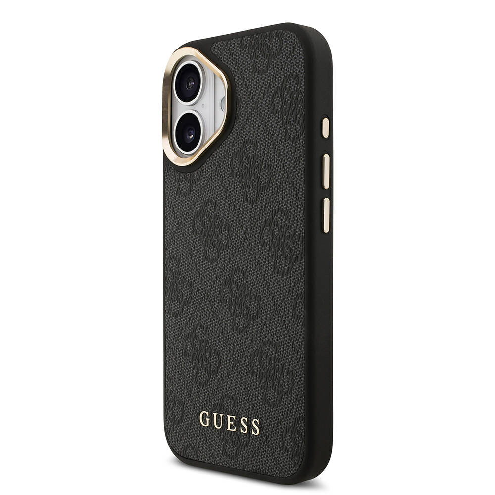 Apple iPhone 17 Kılıf Guess Orjinal Lisanslı M-safe Şarj Özellikli Askılı ve 4G Logo Kartlıklı Kapak - 4