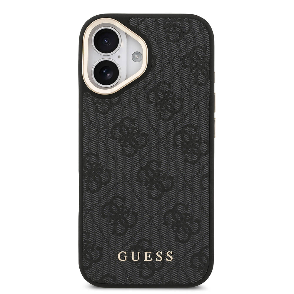 Apple iPhone 17 Kılıf Guess Orjinal Lisanslı M-safe Şarj Özellikli Askılı ve 4G Logo Kartlıklı Kapak - 5
