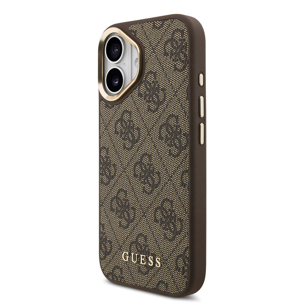 Apple iPhone 17 Kılıf Guess Orjinal Lisanslı M-safe Şarj Özellikli Askılı ve 4G Logo Kartlıklı Kapak - 14
