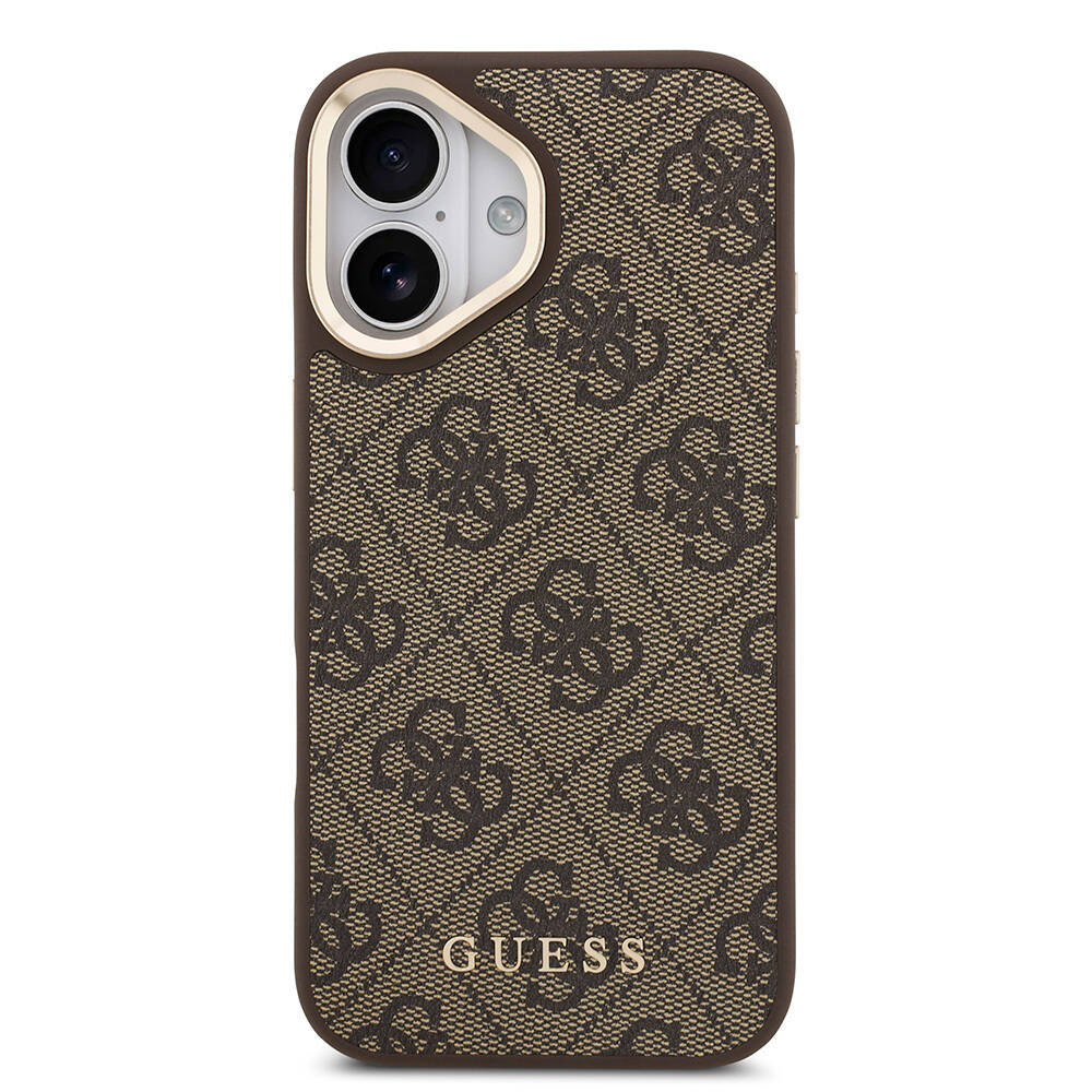 Apple iPhone 17 Kılıf Guess Orjinal Lisanslı M-safe Şarj Özellikli Askılı ve 4G Logo Kartlıklı Kapak - 15