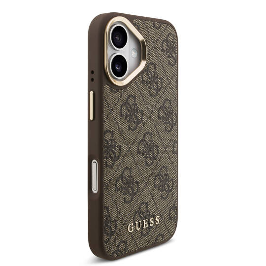 Apple iPhone 17 Kılıf Guess Orjinal Lisanslı M-safe Şarj Özellikli Askılı ve 4G Logo Kartlıklı Kapak - 16