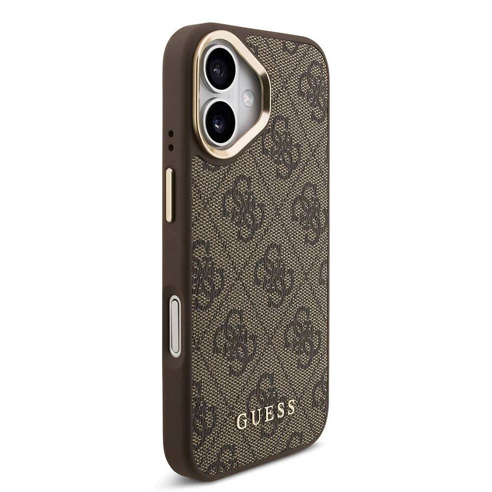 Apple iPhone 17 Kılıf Guess Orjinal Lisanslı M-safe Şarj Özellikli Askılı ve 4G Logo Kartlıklı Kapak - 16