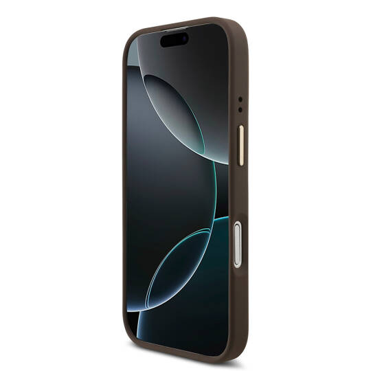 Apple iPhone 17 Kılıf Guess Orjinal Lisanslı M-safe Şarj Özellikli Askılı ve 4G Logo Kartlıklı Kapak - 17