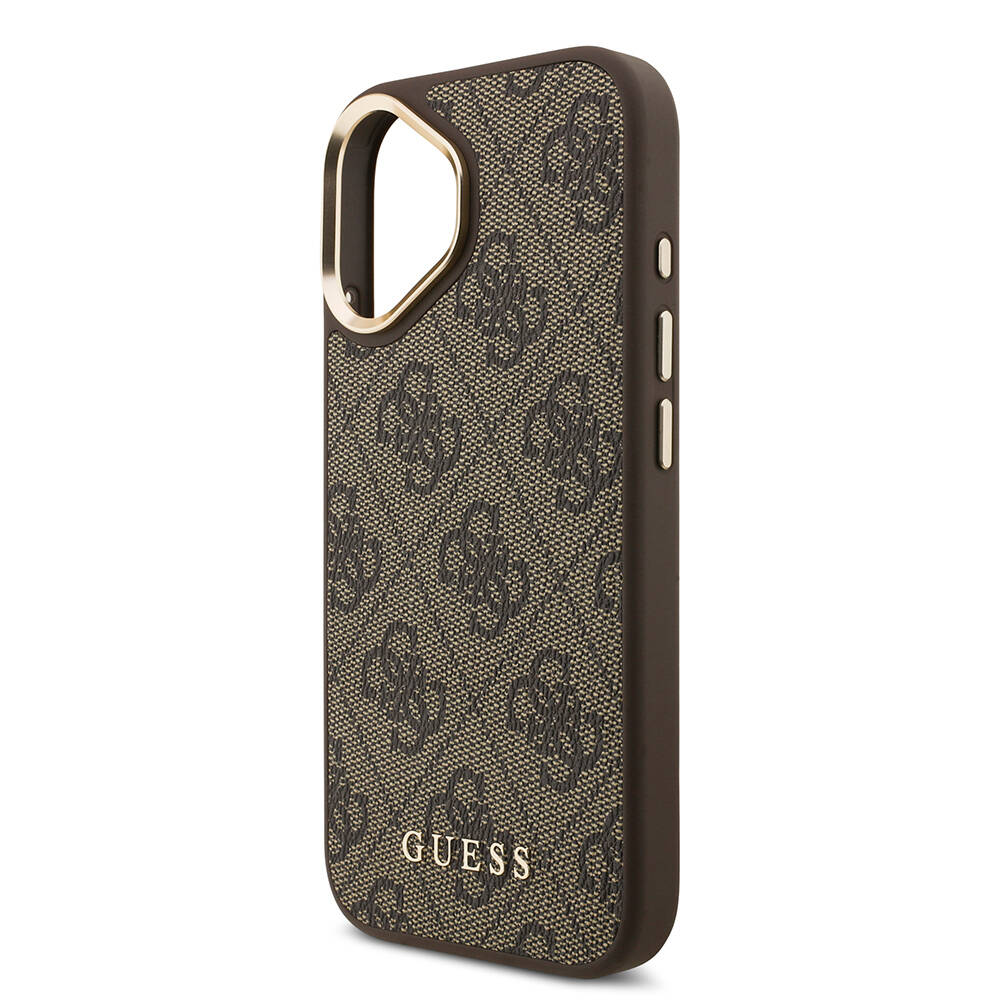 Apple iPhone 17 Kılıf Guess Orjinal Lisanslı M-safe Şarj Özellikli Askılı ve 4G Logo Kartlıklı Kapak - 18