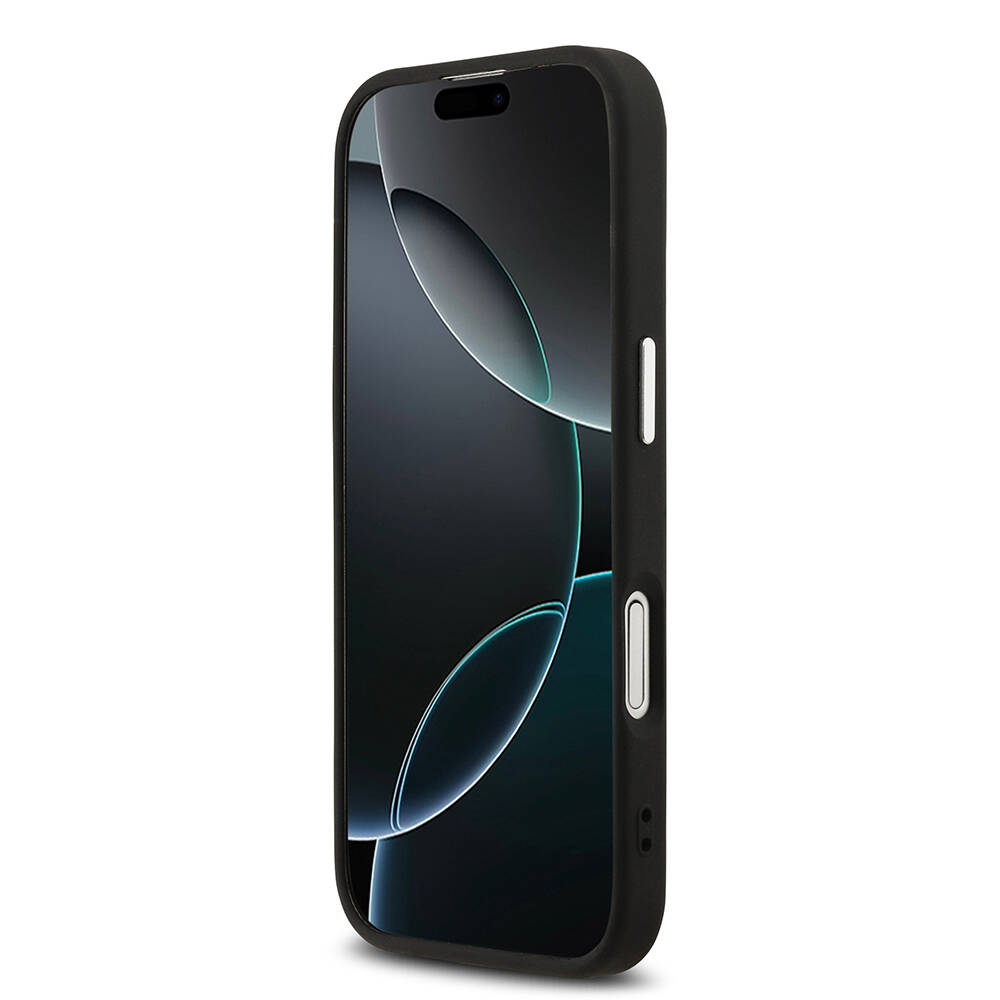 Apple iPhone 17 Kılıf Guess Orjinal Lisanslı M-safe Şarj Özellikli Klasik Yazı Logolu PU Deri Kapak - 7