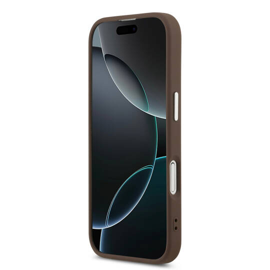 Apple iPhone 17 Kılıf Guess Orjinal Lisanslı M-safe Şarj Özellikli Klasik Yazı Logolu PU Deri Kapak - 13