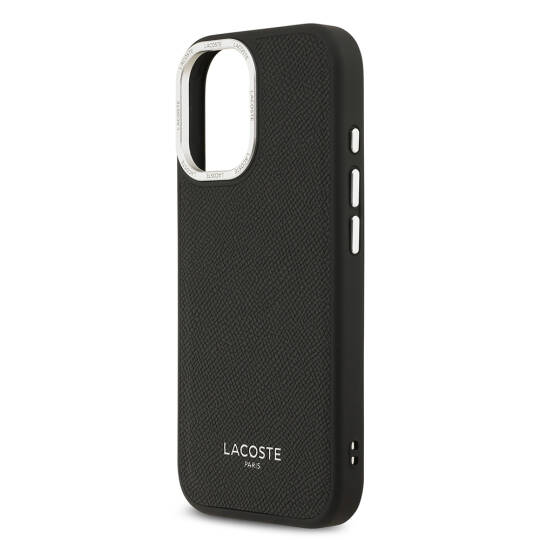 Apple iPhone 17 Kılıf Lacoste Orjinal Lisanslı M-safe Şarj Özellikli Champs Elysees PU Deri Tasarımlı Kapak - 18