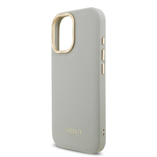 Apple iPhone 17 Kılıf Lacoste Orjinal Lisanslı M-safe Şarj Özellikli Champs Elysees PU Deri Tasarımlı Kapak - 19