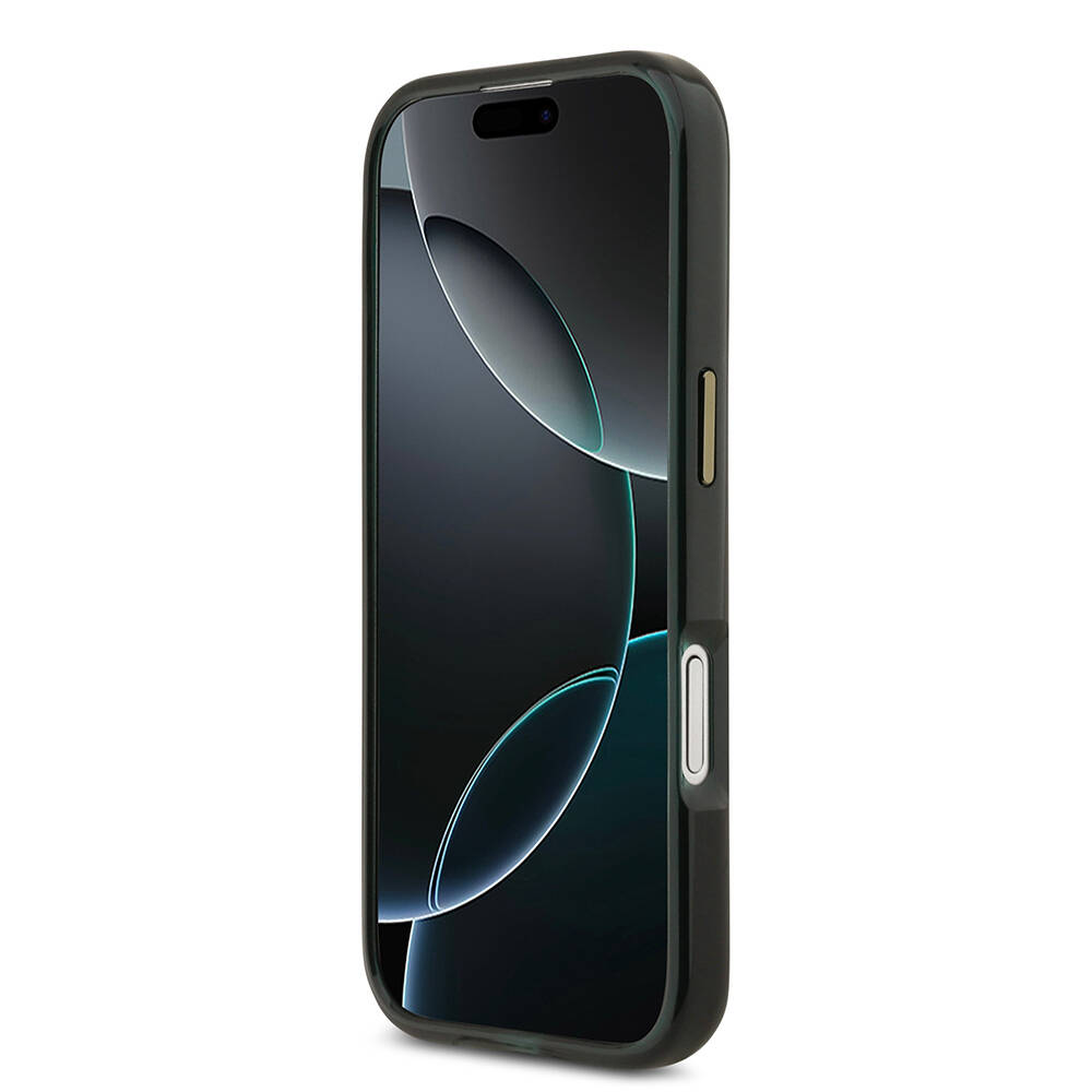 Apple iPhone 17 Kılıf Lacoste Orjinal Lisanslı M-safe Şarj Özellikli Gold Timsah Logolu Buzlu Kapak - 8
