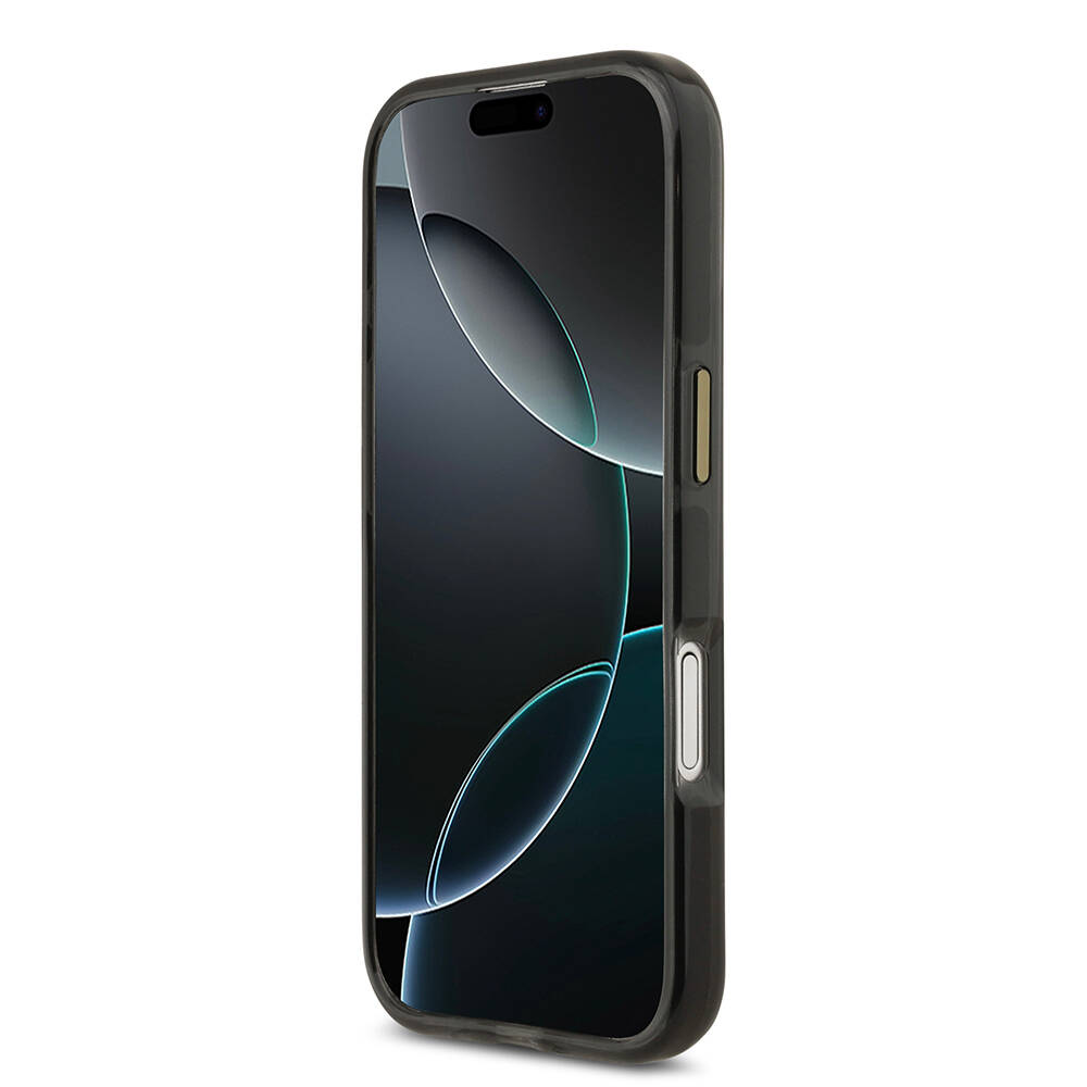 Apple iPhone 17 Kılıf Lacoste Orjinal Lisanslı M-safe Şarj Özellikli Gold Timsah Logolu Buzlu Kapak - 15