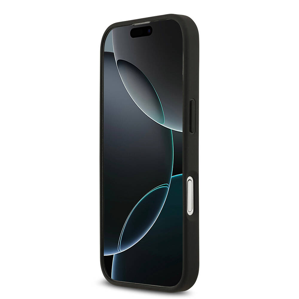 Apple iPhone 17 Kılıf Lacoste Orjinal Lisanslı M-safe Şarj Özellikli PU Deri Tasarımlı Kartlıklı Karışık Monogram Desenli Kapak - 4