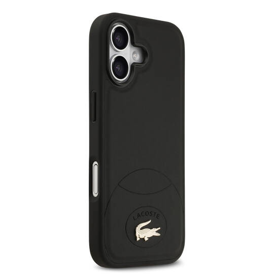 Apple iPhone 17 Kılıf Lacoste Orjinal Lisanslı M-safe Şarj Özellikli PU Deri Tasarımlı Metal Logolu Kapak - 4