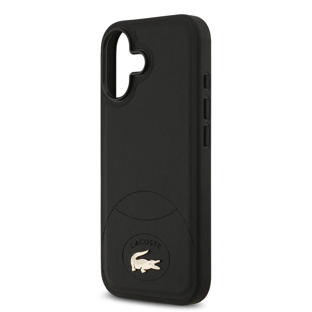 Apple iPhone 17 Kılıf Lacoste Orjinal Lisanslı M-safe Şarj Özellikli PU Deri Tasarımlı Metal Logolu Kapak - 8