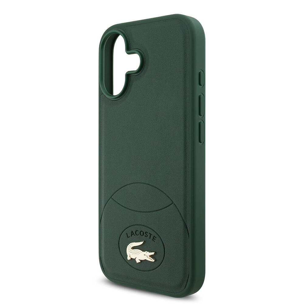 Apple iPhone 17 Kılıf Lacoste Orjinal Lisanslı M-safe Şarj Özellikli PU Deri Tasarımlı Metal Logolu Kapak - 15