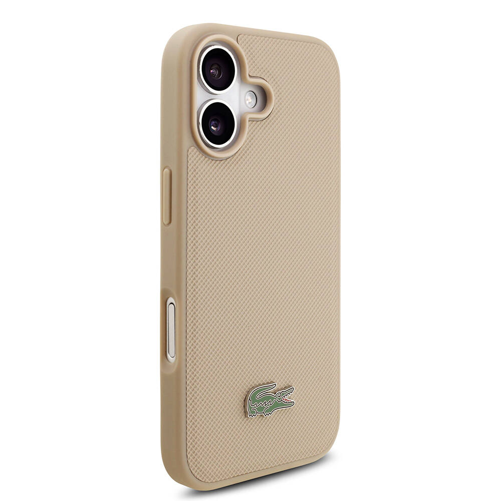 Apple iPhone 17 Kılıf Lacoste Orjinal Lisanslı M-safe Şarj Özellikli PU Pike Desenli Metal Logolu Kartlıklı Kapak - 7