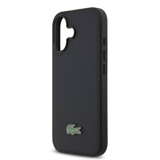 Apple iPhone 17 Kılıf Lacoste Orjinal Lisanslı M-safe Şarj Özellikli PU Pike Desenli Metal Logolu Kartlıklı Kapak - 18