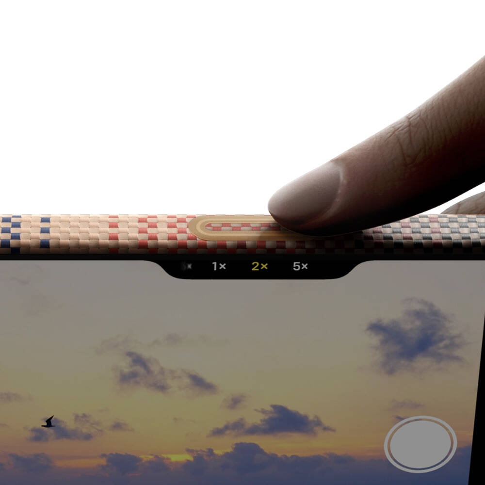 Apple iPhone 17 Kılıf M-safe Şarj Özellikli Aramid Karbon Fiber Pitaka Tactile Woven Sunset-Moonrise Serisi Kapak - 12