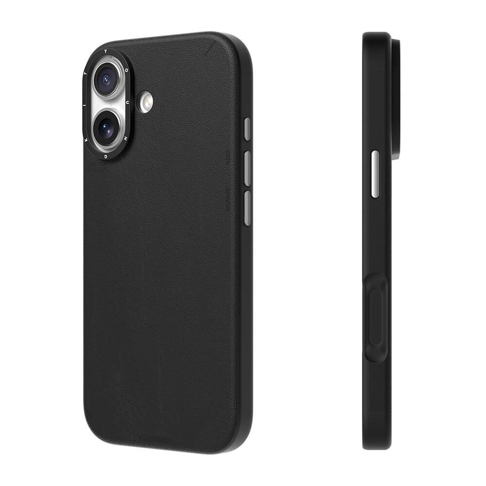 Apple iPhone 17 Kılıf M-safe Şarj Özellikli Basit Mat Deri Desenli Youngkit Tech Fashion Serisi Kapak - 5
