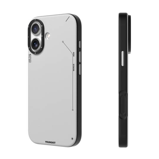 Apple iPhone 17 Kılıf M-safe Şarj Özellikli Basit Mat Deri Desenli Youngkit Tech Fashion Serisi Kapak - 7