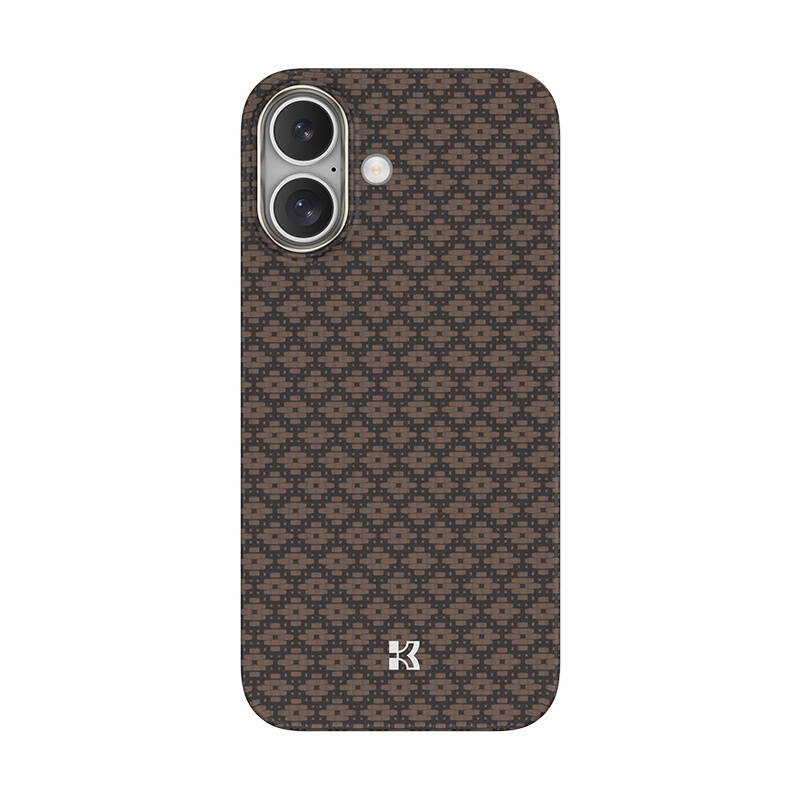 Apple iPhone 17 Kılıf M-Safe Şarj Özellikli Benks ArmorAir ArmorGrid Serisi Kevlar Karbon Kapak - 2