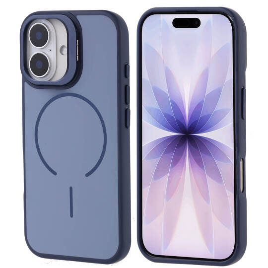 Apple iPhone 17 Kılıf M-safe Şarj Özellikli Kamera Standlı Zore Notron Kapak - 2