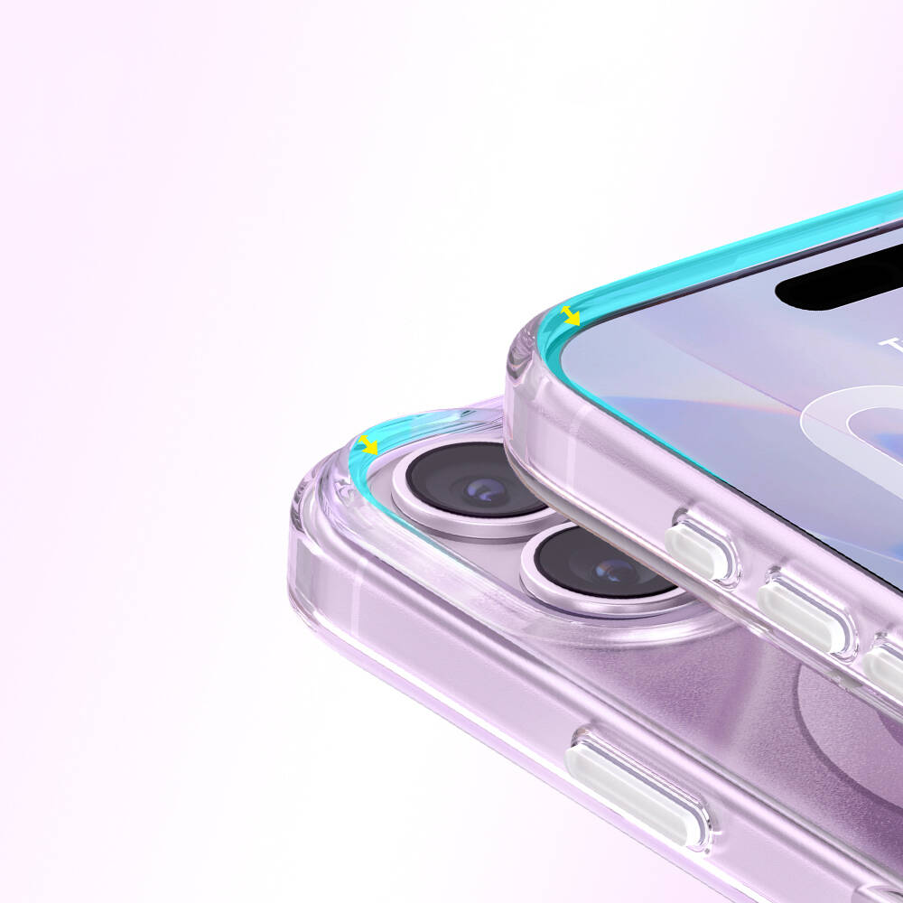 Apple iPhone 17 Kılıf M-Safe Şarj Özellikli Orjinal Swarovski Taşlı Zore Paris Rovix Sert PC Kapak - 25