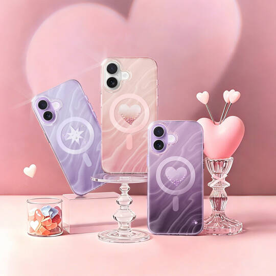 Apple iPhone 17 Kılıf M-Safe Şarj Özellikli Orjinal Swarovski Taşlı Zore Paris Rovix Sert PC Kapak - 19